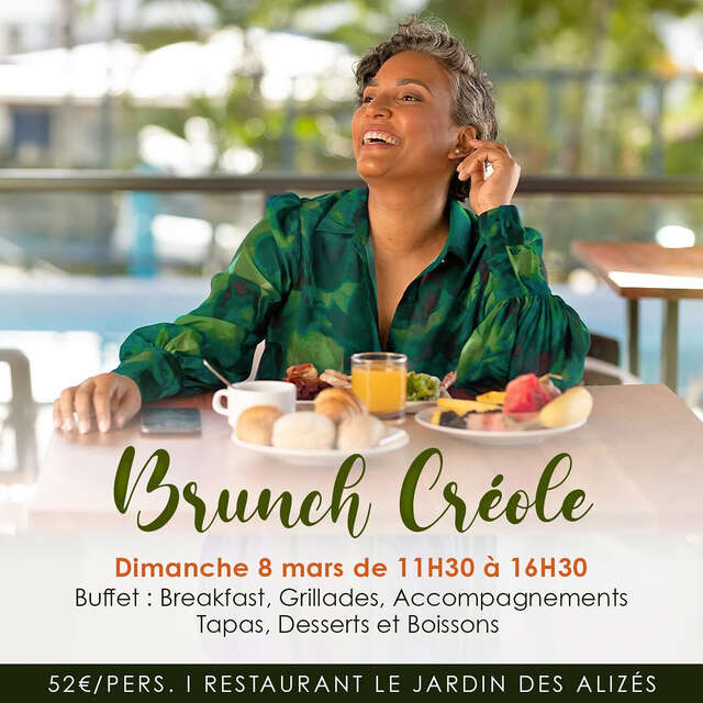 Brunch Créole (Le Jardin des Alizés - Karibéa Squash Hôtel ***)