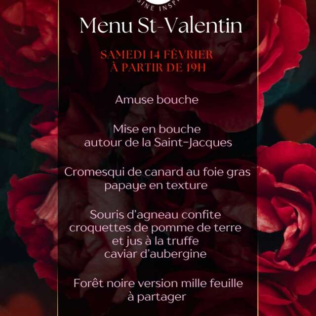Menu de Saint-Valentin (Restaurant LPG)