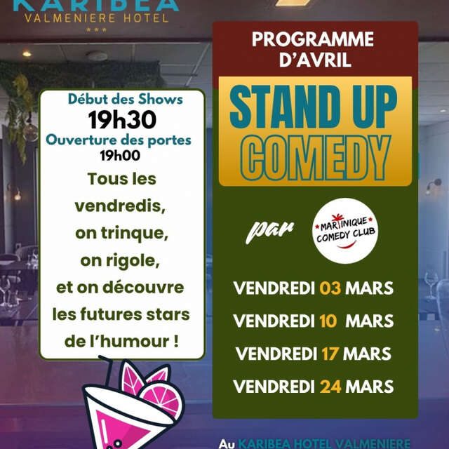 Stand Up Comedy (Le Punch - Karibéa Hôtel Valmeniere ***)
