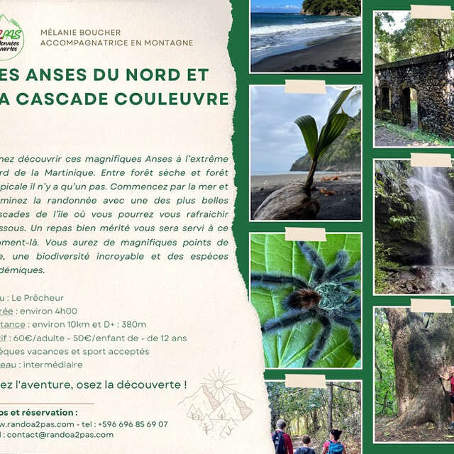 Randonnée Anses Couleuvre / Grand Rivière (Rando A2Pas)