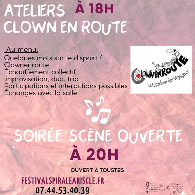 Atelier et scène ouverte à Spirale