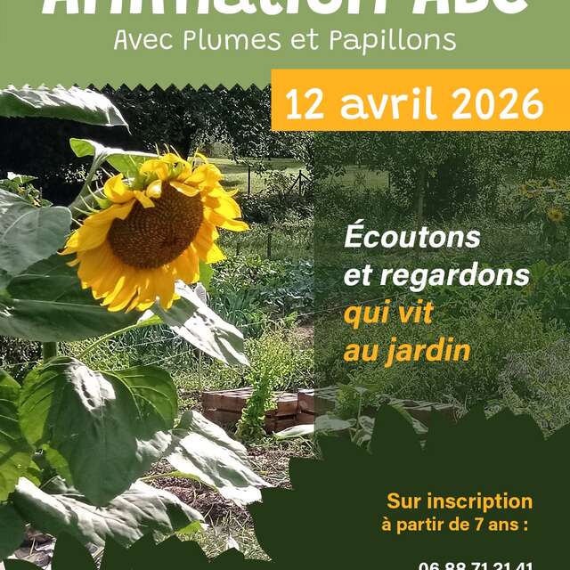 Animation nature "Ecoutons et regardons qui vit au jardin"