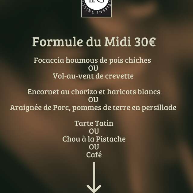 Menu de la semaine (Restaurant LPG)