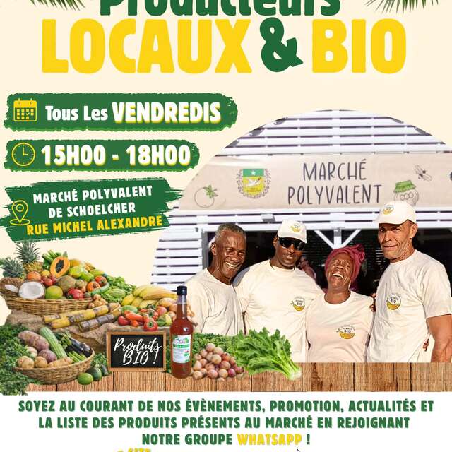 Marché bio de Schoelcher