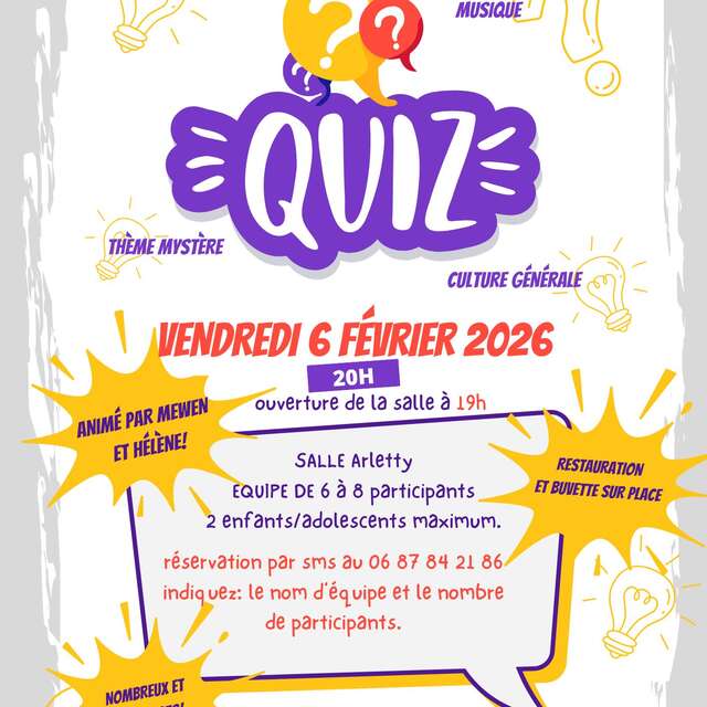 Quiz ! avec Hélène et Mewen