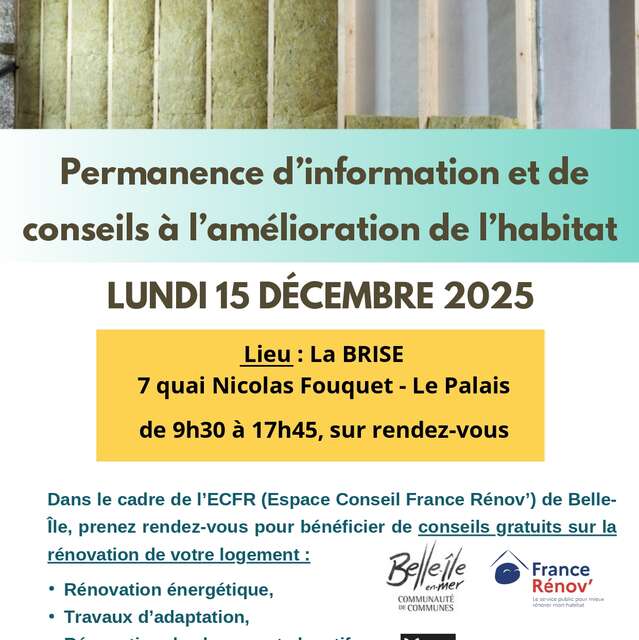 Permanence d'information et de conseils à l'amélioration de l'habitat