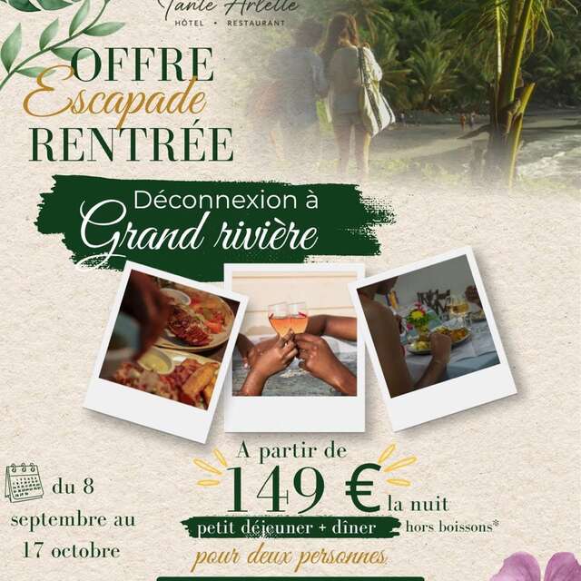 Offre Escapade rentrée (Hôtel Tante Arlette **)