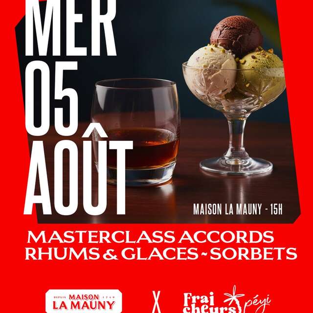 Masterclass accords Rhums et Glaces (Maison La Mauny)