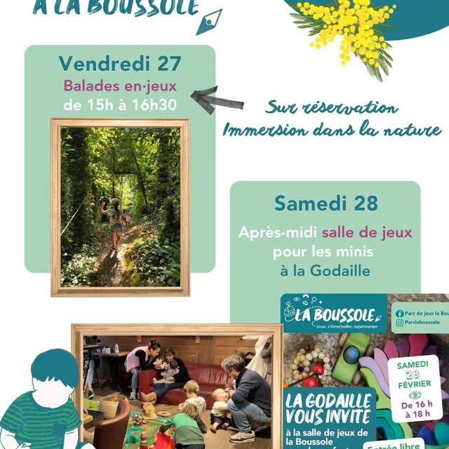 Après midi salle de jeux de La Boussole à La Godaille