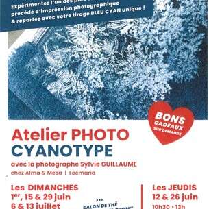 Atelier photo cyanotype