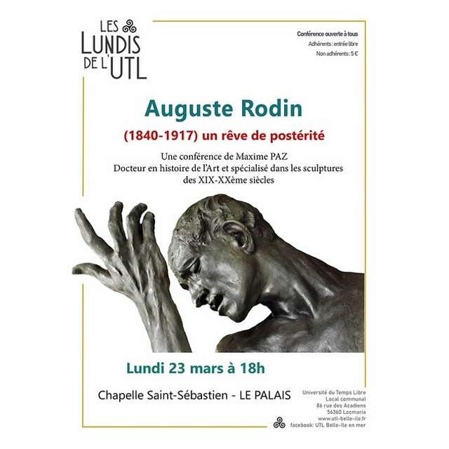 Conférence : Auguste RODIN (1840-1917), un rêve de postérité