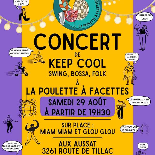 Concert à LA POULETTE Á FACETTES