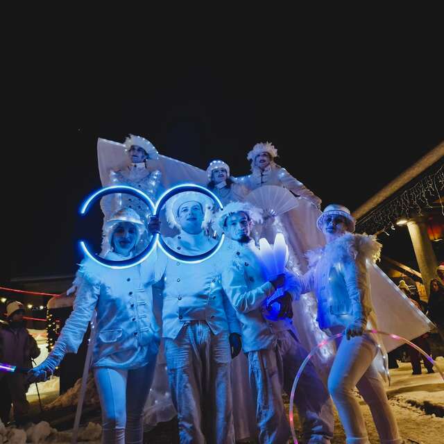 Christmas lights lighting ceremony