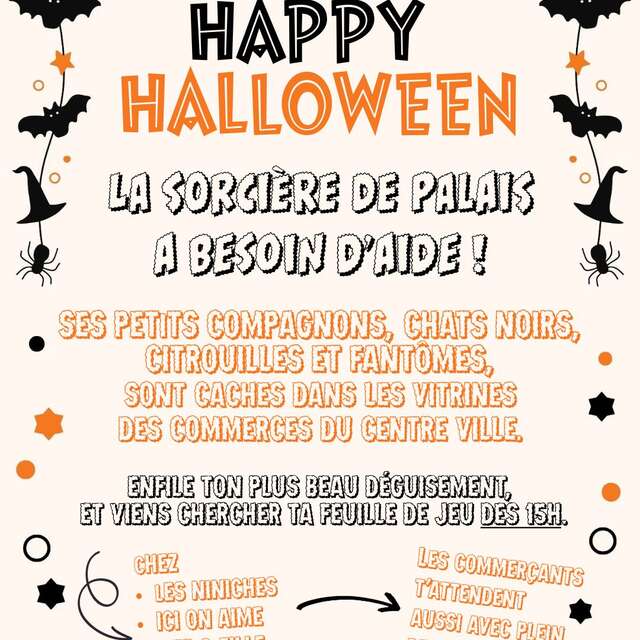 Happy Halloween : la sorcière de Palais a besoin d'aide !