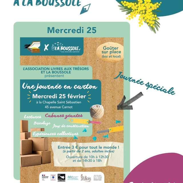"Une journée en carton" avec La Boussole