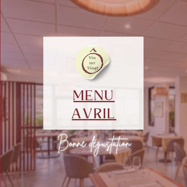 Menu du mois (O vin sur vingt)