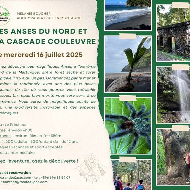Randonnée des Anses du Nord et la Cascade  Couleuvre (Rando A2Pas)