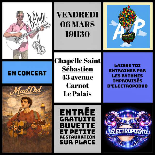 Concert : Bémol - MaaDel - Electropodvo