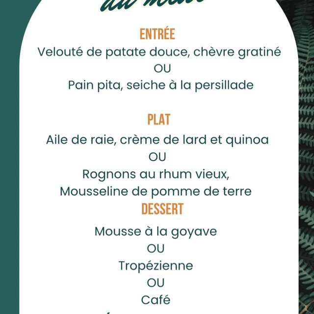 Menu de la semaine (Restaurant LPG)