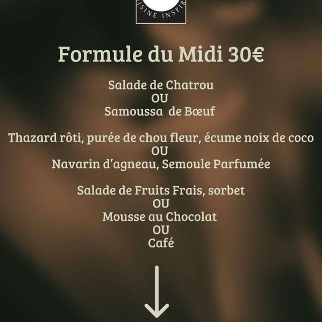 Menu de la semaine (Restaurant LPG)