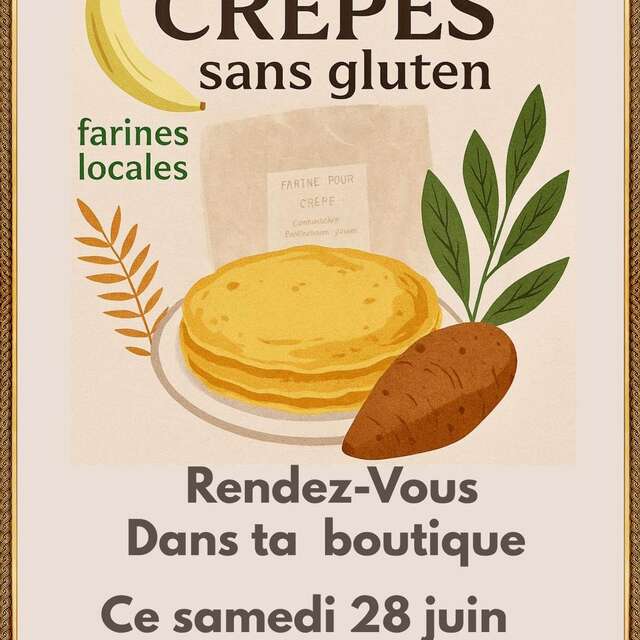 Dégustation de crêpes sans gluten (Atout Bio)