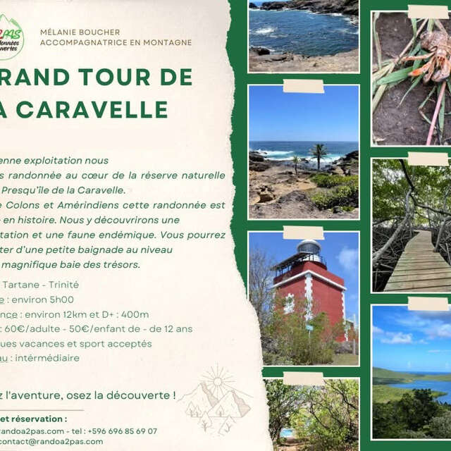 Randonnée Grand Tour de la Caravelle (Rando A2Pas)