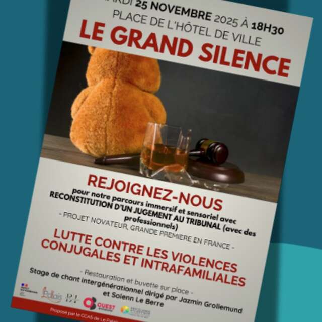 Semaine de sensibilisation : Lutte contre les violences conjugales et intrafamiliales : "Le Grand Silence"