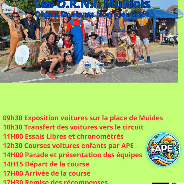 Course de voitures à pédales