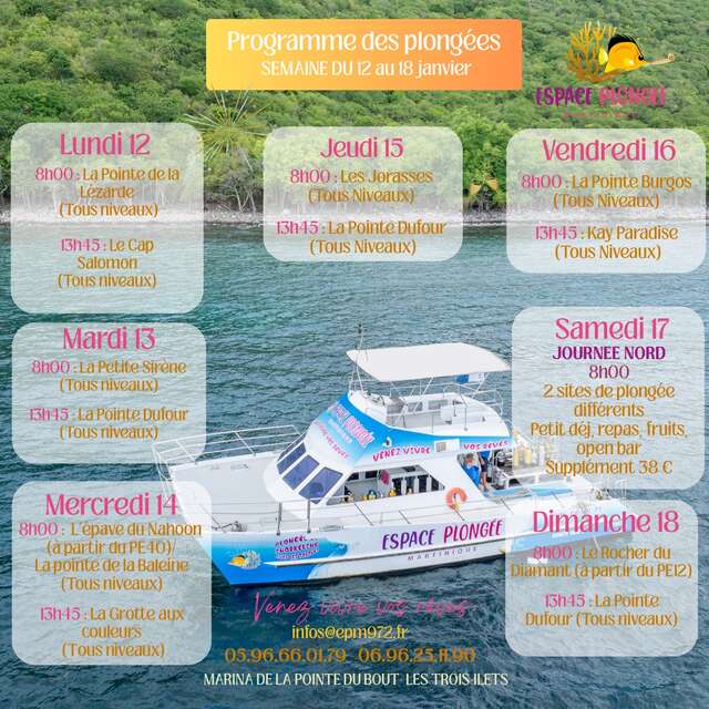 Programme des Plongées (Espace Plongée)