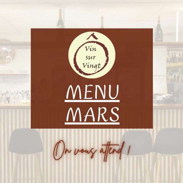 Menu du mois (O vin sur vingt)