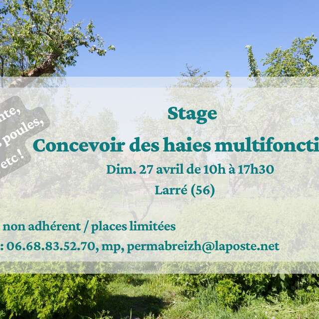 Stage "Concevoir des haies"