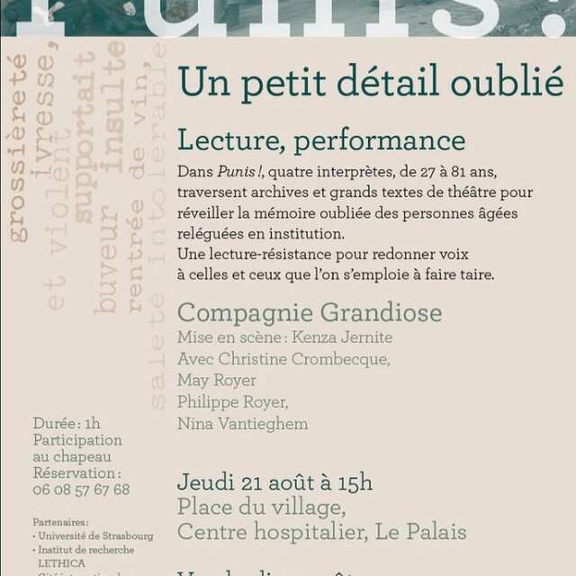 Lecture, performance : " Punis !"