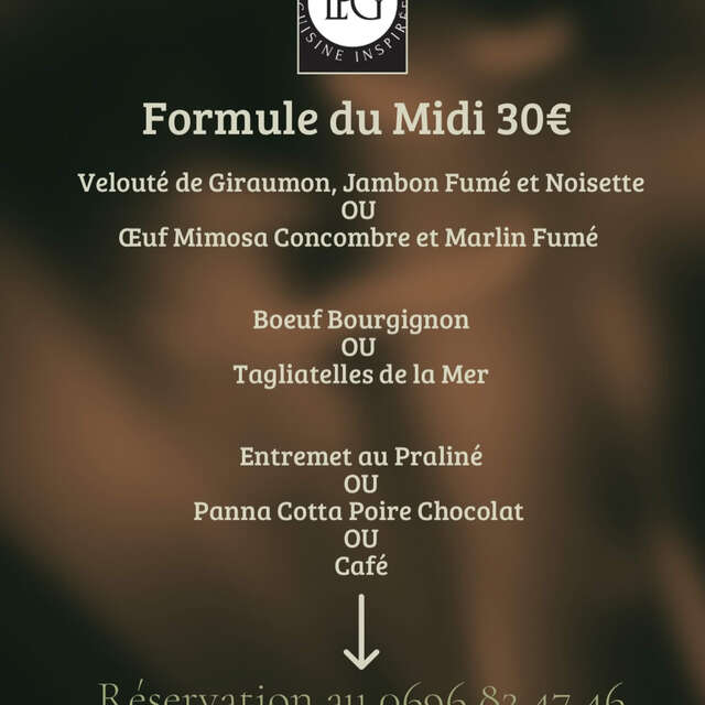 Menu de la semaine (Restaurant LPG)