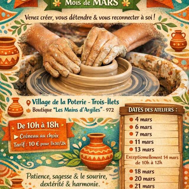 Atelier de Poterie (Les Mains d'Argiles)