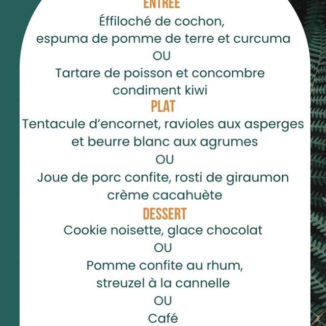 Menu de la semaine (Restaurant LPG)