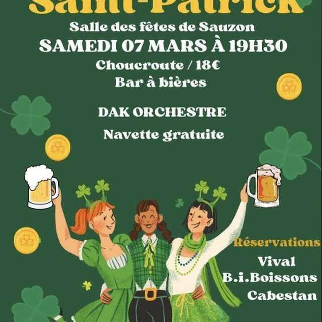 Soirée spéciale Saint Patrick