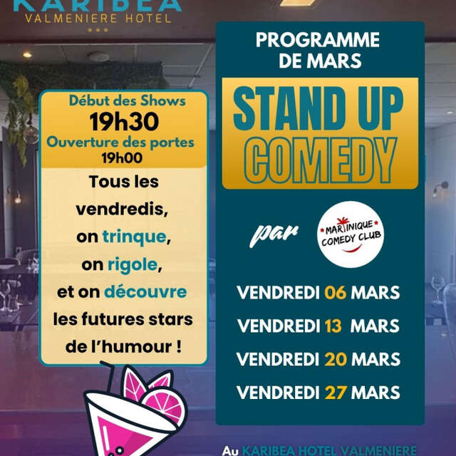 Stand Up Comedy (Le Punch - Karibéa Hôtel Valmeniere ***)