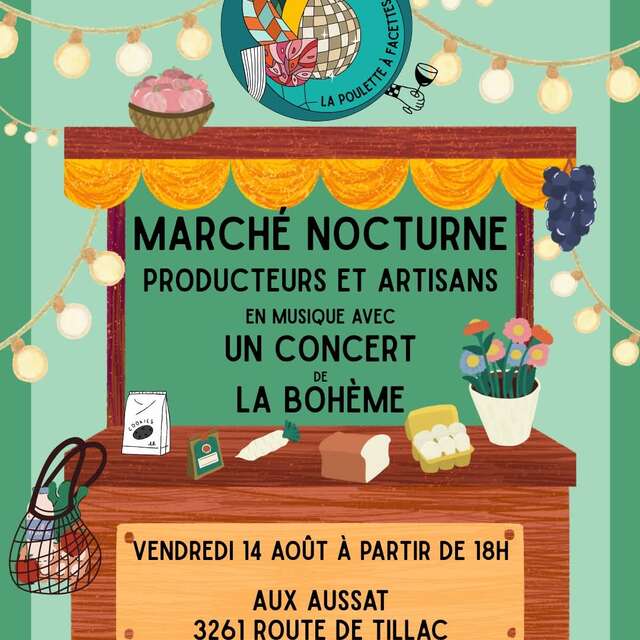Marché nocturne et concert