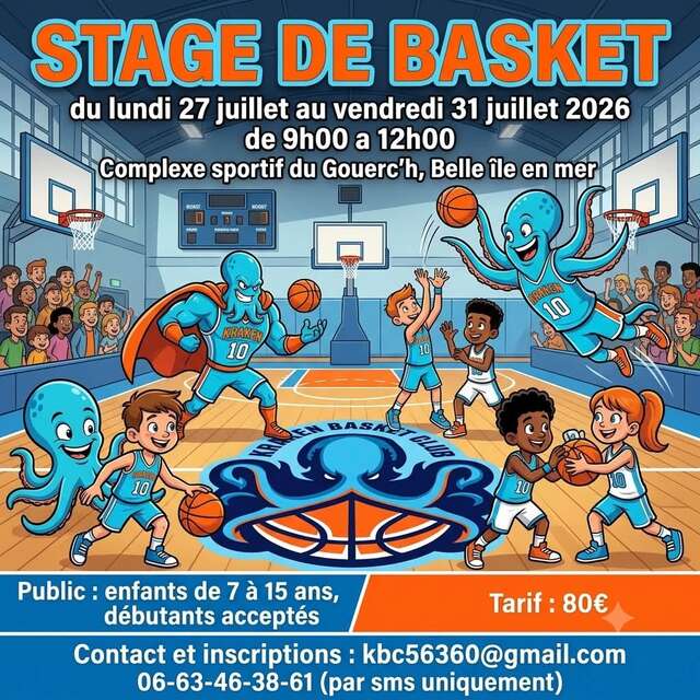 Stage de basket (7 à 15 ans)