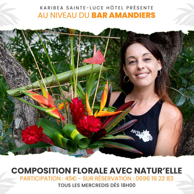 Composition florale (Karibéa Sainte-Luce Hôtel ***)