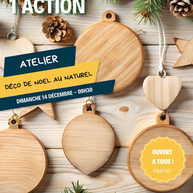 Atelier décoration de Noël au naturel