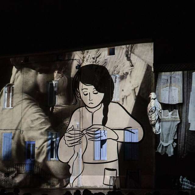 Les yeux de Lousanouch - projection dans l’espace urbain