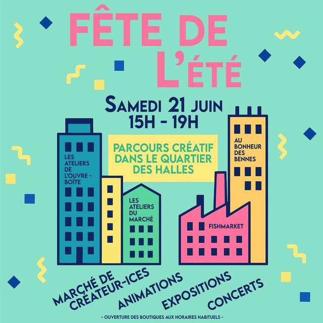 Fête de l'été dans le quartier des halles