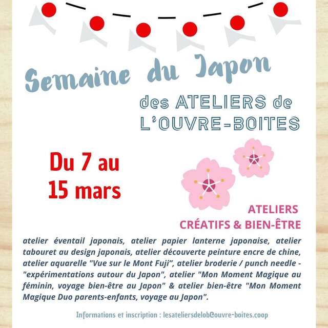 Semaine du Japon aux Ateliers de l'Ouvre-Boîtes