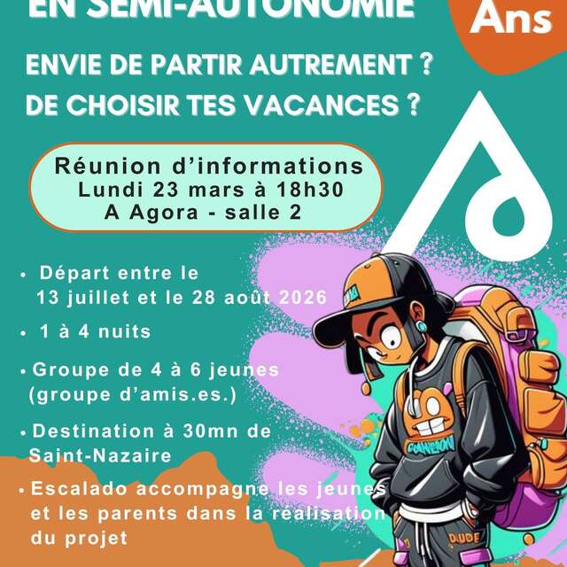 Escalado : séjour en semi-autonomie 14/15 ans