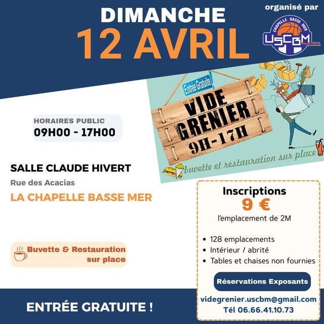 Vide-greniers organisé par l'USCBM basket