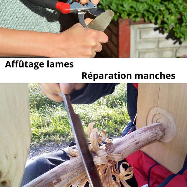 Atelier gratuit affûtage et réparation des outils