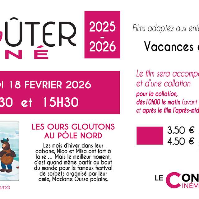 Ciné goûter : « Les ours gloutons au pôle Nord »