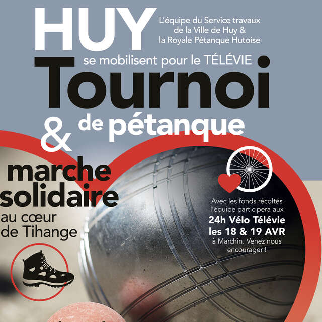 Tournoi de pétanque et marche solidaire pour le Télévie