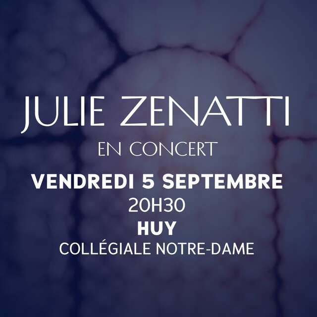 Julie Zenatti en concert à la Collégiale